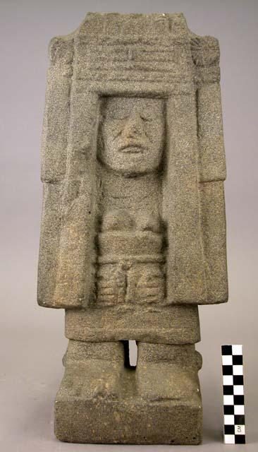 Cast of a stone Idol; figure of a female