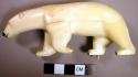 Carved ivory polar bear