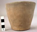 Conical pottery cup