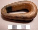 Tool, unclassified, horn, hollow oval, worked