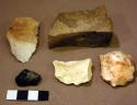 Stone, chipped stone, edged tools, scrapers, flakes, cortex, some obsidian