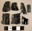 7 obsidian fragments