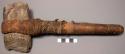 Axe of stone with wooden & sinew handle