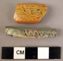 Glass bracelet bangle fragments
