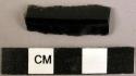 Obsidian, chipped stone blade fragment, prismatic, rectangular