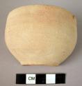 Pottery cup fragment , 1/2 present - plain ware (A14)