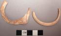 Shell, bivalve rim fragments, worked