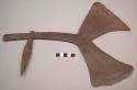 Old throwing implement of iron - warfare (kpwenga)