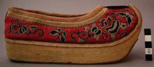 Embroidered shoe
