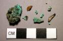 Metal, miscellaneous, unidentified copper fragments