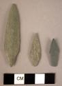 3 stone arrowheads
