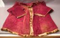 Wealthy layman's chuba (outer coat) of purple chinese figured silk +