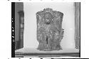 Plumbate entire figure, Tlaloc figure appliqued on cyl.; max. ht. 17.7 cm., max.