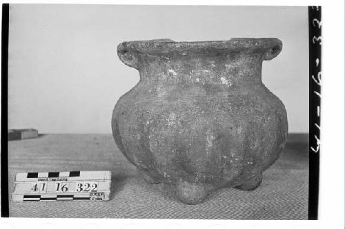 Tetrapodal "Imitation Marble" Vase
