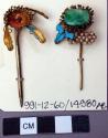 Two Hair Ornaments with Floral and Leaf Motifs