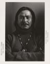 Portrait of Native American man, identified as Nathan Jackson, Haines, Alaska