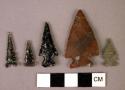 Point- small arrowheads