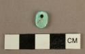 Bead (turquoise with perforation)