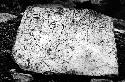 Fragment of tablet.  Height  65 cm.  Width 65 cm.  Thickness 7 cm.