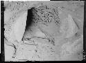 Cave 1 -- Stone slab cist and corn cob