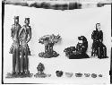 Slate figurines and vessels