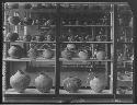 Pottery exhibit cases, Hemenway Room, Peabody Museum