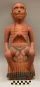 Wooden figure representing an emaciated shaman