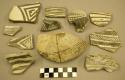 Body sherds, two mended, Mesa Verde black and white