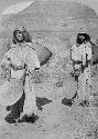 Seed gatherers, "Kai-vav-its." A tribe of the Paiute living on the Kai-bab Plateau near the Grand Canyon of the Colorado in Northern Arizona.