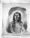 Menonimee Man, Wah-Bannin, September 1845 - Watercolor by Paul Kane