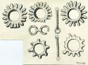 Illustration of sun rings and other objects