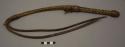 Braided leather quirt