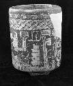 Yojoa polychrome pottery vase, Mayoid type (restored)