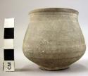 Pottery cup - plain ware, gray (A3)