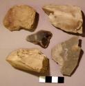 Stone, chipped stone, chipping debris, flakes