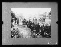 China, Peking: Bearing food for the dead. Funeral procession