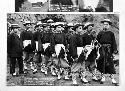 Chinese hose team stands in uniforms