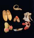 Wooden shoes, pointed toes