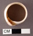 Ring, made of conus shell - 2.4 x 1.4 cm.