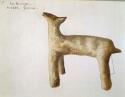 Illustration of clay animal figure PMAE#46-73-10/89422
