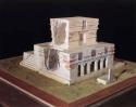 Model of Temple of the Frescoes, Tulum, Yucatan, Mexico