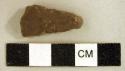 Chipped stone, biface fragment, possible drill tip