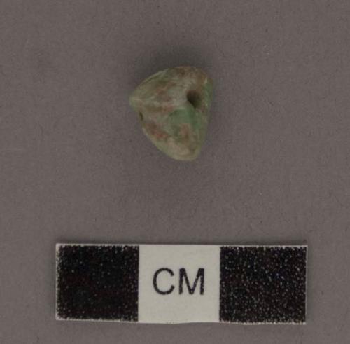 Jadeite ornament, small pendant-like bead - 11.5x11.7.5 mm.