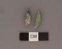 Two small pendants with broken perforation (jade) 16x5x5mm