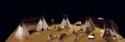 Diorama of Sioux camp circle, Central Plains.
