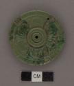 5 fragments of carved jade disc - diam. 5.2 mm., thickness, 5.2 mm.