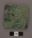 Fragmentary jade plaque - width 52.5 mm.