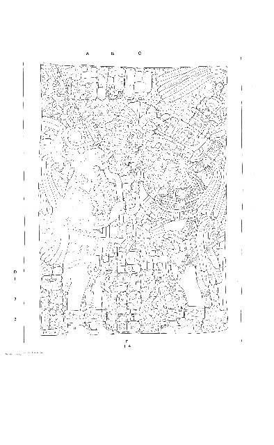 Drawing of Yaxchilan, Lintel 58