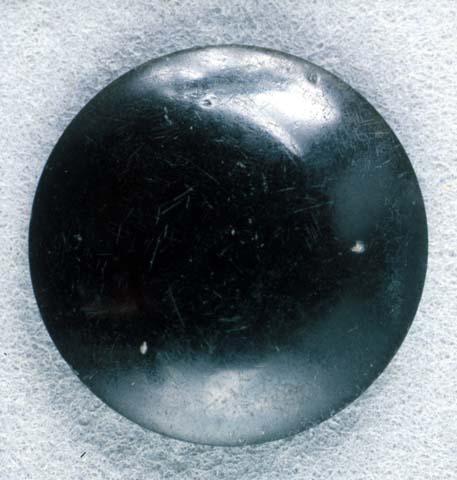 Polished obsidian disk