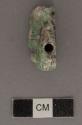 Fragment of jade human head - length 31mm.; width 10.5 mm.; thickness 13.3 mm.